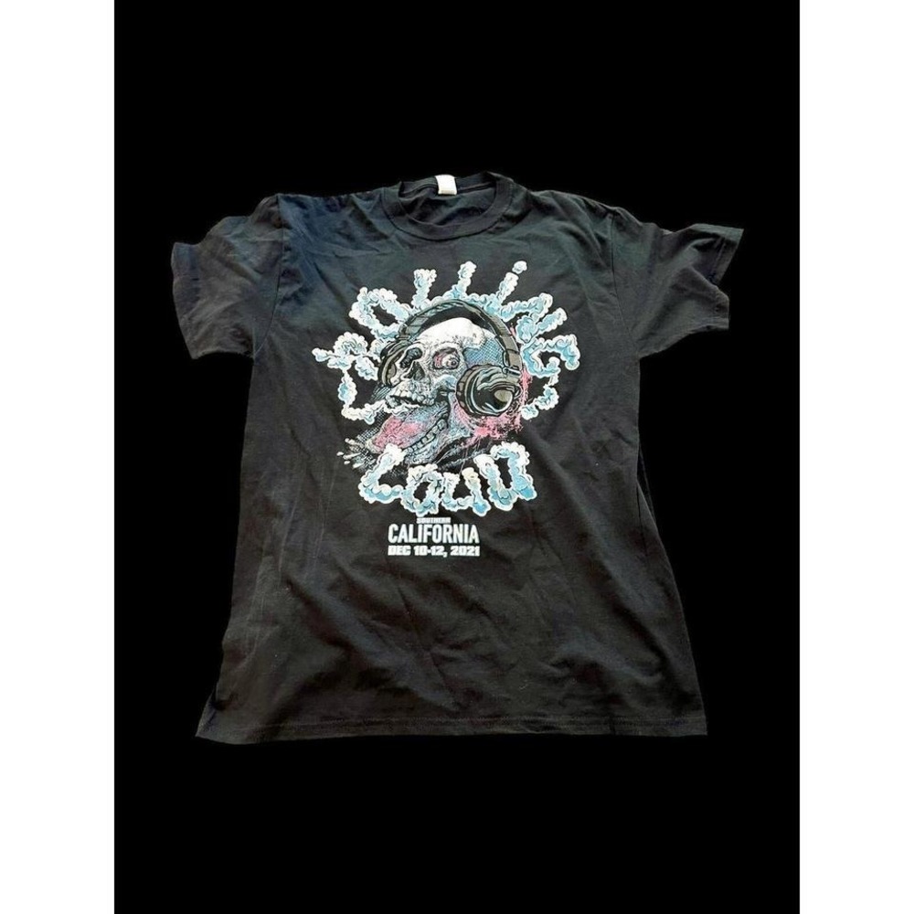 Rolling‎ Loud Tour Tshirt Sz Medium Kid Cudi Future J Cole Rap Tee Skulls